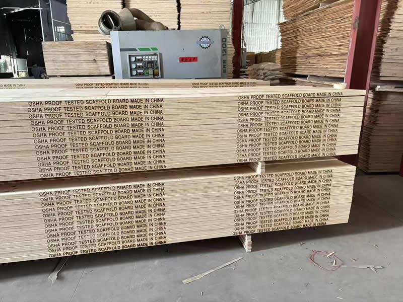 Full radiata pine LVL scaffold board OSHA